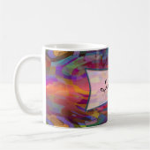 Mug Motif abstrait & votre texte (Gauche)