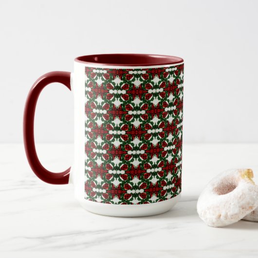 Mug Motif actuel de Noël (Avec donut)