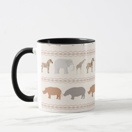 Mug Motif africain 1 d'animaux (Gauche)