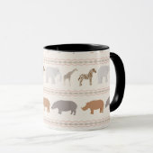 Mug Motif africain 1 d'animaux (Devant droit)