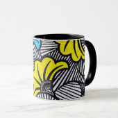 Mug Motif africain de tissu Ankara (Devant droit)