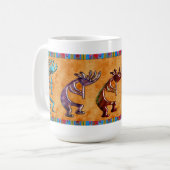 Mug Motif amérindien Kokopelli 3D Anasazi (Devant gauche)
