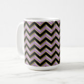 Mug Motif Amethyst Gold Black Zigzag (Devant gauche)