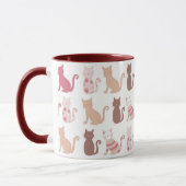 Mug Motif Amoureux des chats (Gauche)