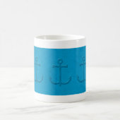 Mug Motif Ancre Avec Faux Texture Papier Embossé (Centre)