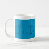 Mug Motif Ancre Avec Faux Texture Papier Embossé (Gauche)