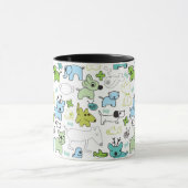 Mug motif animal d'arrière - plan d'enfants (Centre)