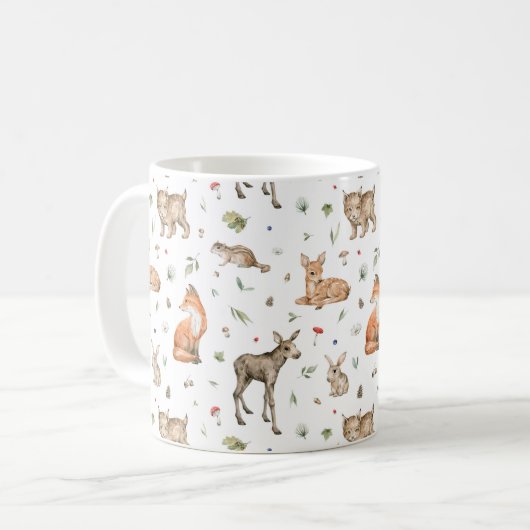 Mug Motif animal de bois mou (Devant gauche)