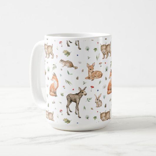 Mug Motif animal de bois mou (Devant gauche)