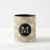 Mug Motif animal de la chèvre Monogramme (Centre)