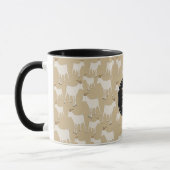 Mug Motif animal de la chèvre Monogramme (Gauche)