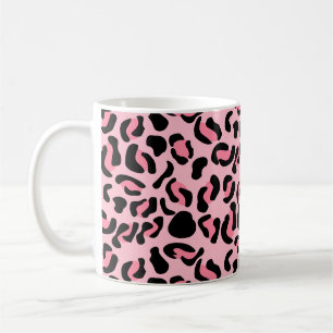 Mug Motif animal léopard rose moderne
