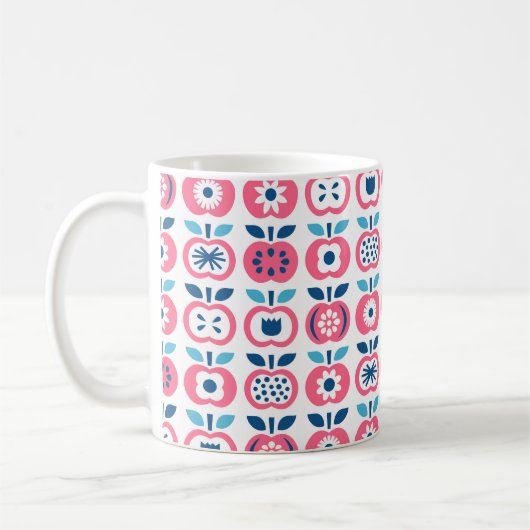 Mug Motif Apple sans soudure. Ensemble d'applications (Gauche)
