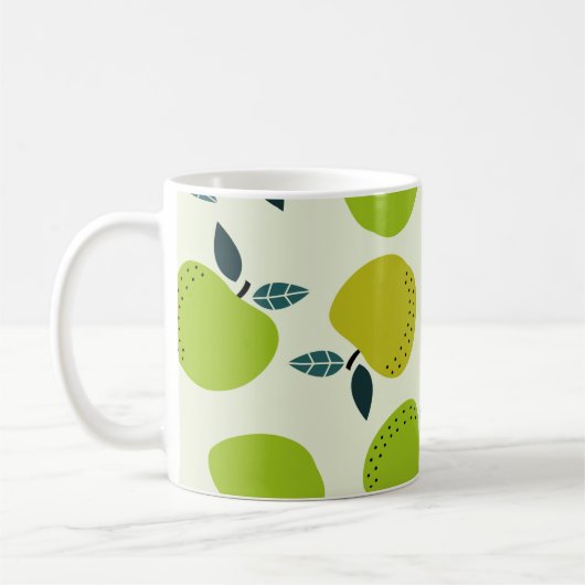 Mug Motif Apple sans soudure. Illustration du thème de (Gauche)