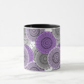 Mug Motif arabe mandala rose violet style oriental (Centre)