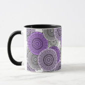 Mug Motif arabe mandala rose violet style oriental (Gauche)