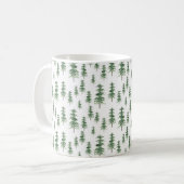 Mug Motif Arbre de pins aquarelle (Devant gauche)