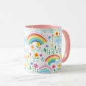 Mug Motif arc-en-ciel (Devant droit)
