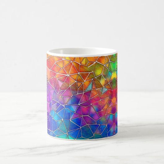 Mug Motif arc-en-ciel en verre tendu (Centre)