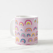 Mug Motif arc-en-ciel rose (Devant gauche)