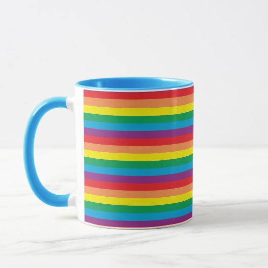 Mug Motif arc-en-ciel simple (Gauche)