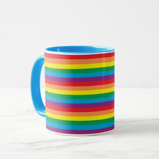 Mug Motif arc-en-ciel simple (Devant gauche)
