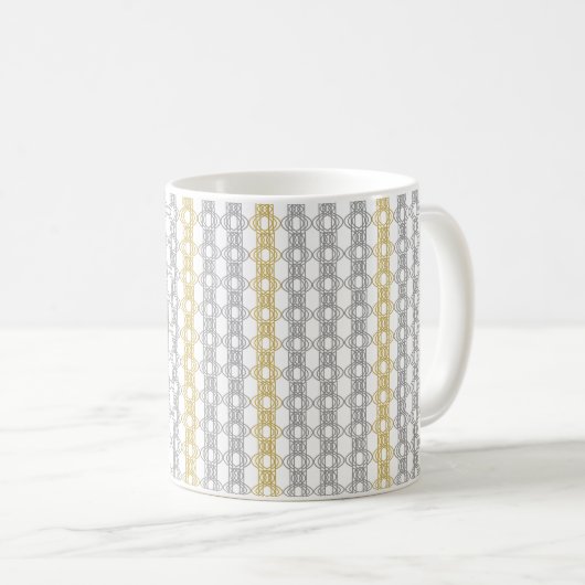 Mug Motif argent et or (Devant droit)
