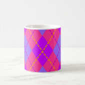 Mug Motif Argyle Rose Clair et Bleu (Centre)