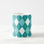 Mug Motif argyle turquoise (Centre)