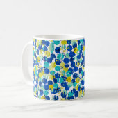 Mug motif arrière - plan abstrait transparent, avec sp (Devant gauche)