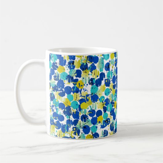 Mug motif arrière - plan abstrait transparent, avec sp (Gauche)