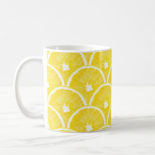 Mug Motif Arrière - plan de pâte orange vibrant (Gauche)