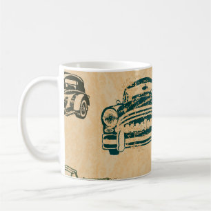 Mug Motif Arrière - plan d'illustration de voiture Vin