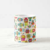 Mug Motif Arrière - plan sans couture avec Joli Rob (Centre)