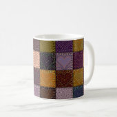 Mug Motif arrière - plan sans couture. Le Patchwork av (Devant droit)