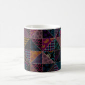 Mug Motif arrière - plan sans couture. Motif de patchw (Centre)