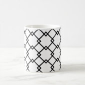 Mug Motif Art Déco noir blanc rayé rétro (Centre)