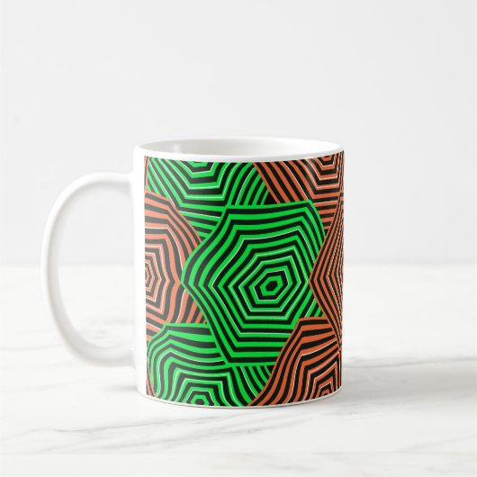 Mug Motif Art Nouveau Coloré (Gauche)