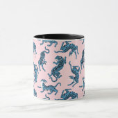 Mug Motif asiatique de tigre bleu (Centre)