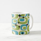 Mug Motif atomique moderne du milieu du siècle (Devant droit)