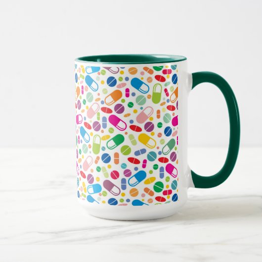 Mug Motif au néon coloré de drogue (Droite)