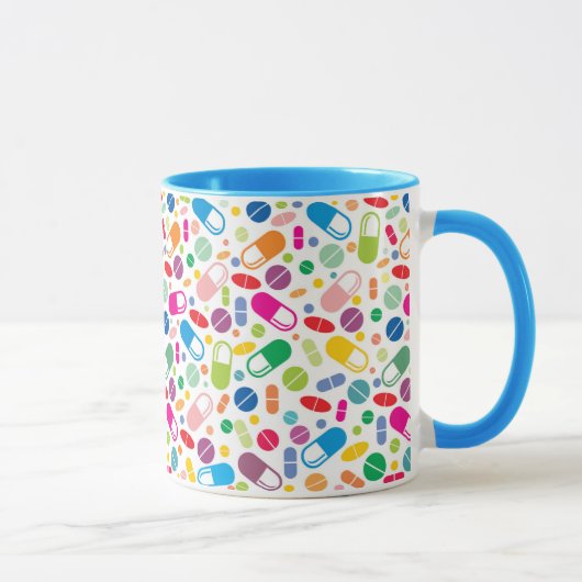 Mug Motif au néon coloré de drogue (Droite)