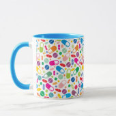 Mug Motif au néon coloré de drogue (Gauche)