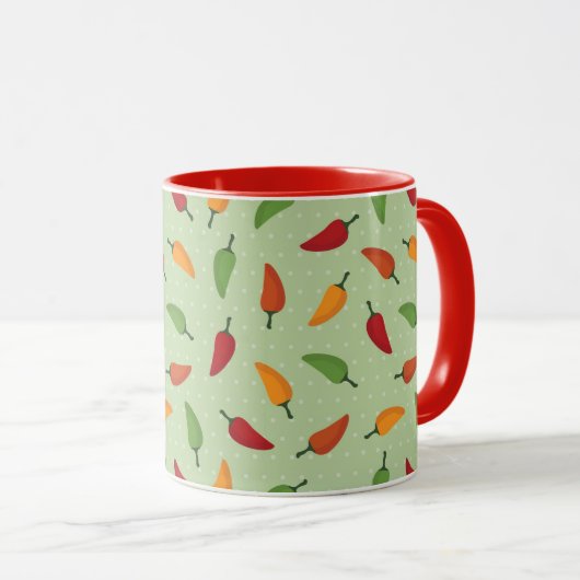 Mug motif au piment (Devant droit)