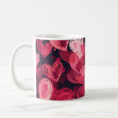 Mug motif aux coeurs rouges pour la Saint Valentin (Gauche)