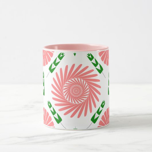 Mug motif aux fleurs roses (Centre)
