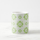 Mug Motif aux formes florales vertes (Centre)
