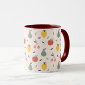 Mug Motif aux fruits mignons (Devant droit)