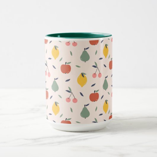 Mug Motif aux fruits mignons (Centre)