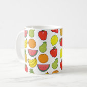 Mug Motif aux fruits mignons (Devant gauche)